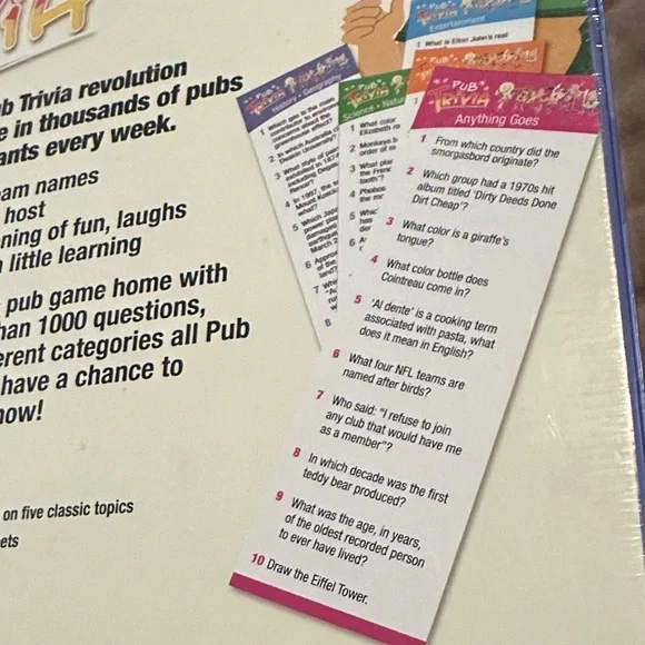 Pub Trivia Game - unopened - Picture 3 of 3